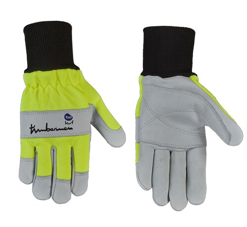 Timberman Woodworker. Robust handske med perfekt passform, tillverkad av kohud. Baksidan är av hållbar elastisk nylon. Förstärkta fingertoppar och armvrister. 7 cm bred stickad manschett. 169 kr på skogma.se