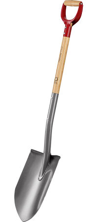 Klassisk grävspade med slipat, spetsigt blad som enkelt tar sig igenom hårt packat underlag. Fiskars Classic Pro, 729 kr på granngarden.se