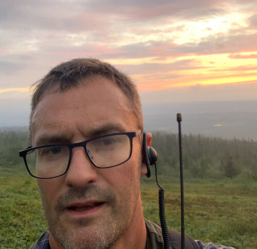 Tomas Trygg på jakt i Sälenfjällen.