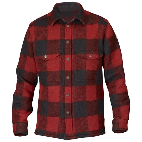 Rejäl skogshuggarskjorta i en varm, mjuk ullblandning. Funkar både som skjortjacka och som mellanlager under vanliga skalplagg. Finns även i en dammodell. Fjällräven Canada Shirt Herr för 1 799 kr på naturkompaniet.se