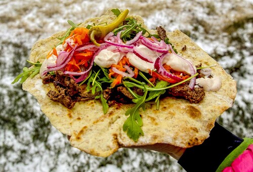 Viltkebab från stekhällen