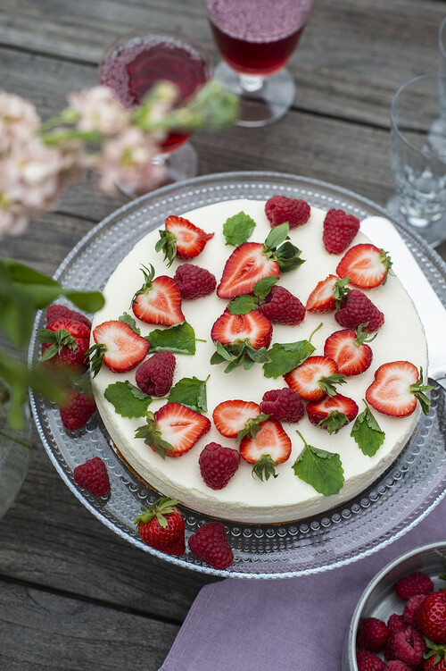 Sommarens flädermoussetårta