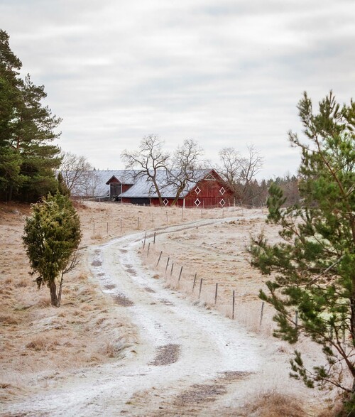 Här finns också en stor ladugård, ett hönshus och några andra ekonomibyggnader.