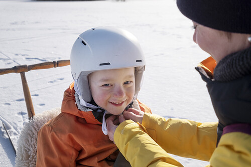 Petter och mamma Maria.