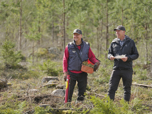 Den personliga relationen med virkesköparen Lars Nordin på Stora Enso betyder mycket för Thomas.