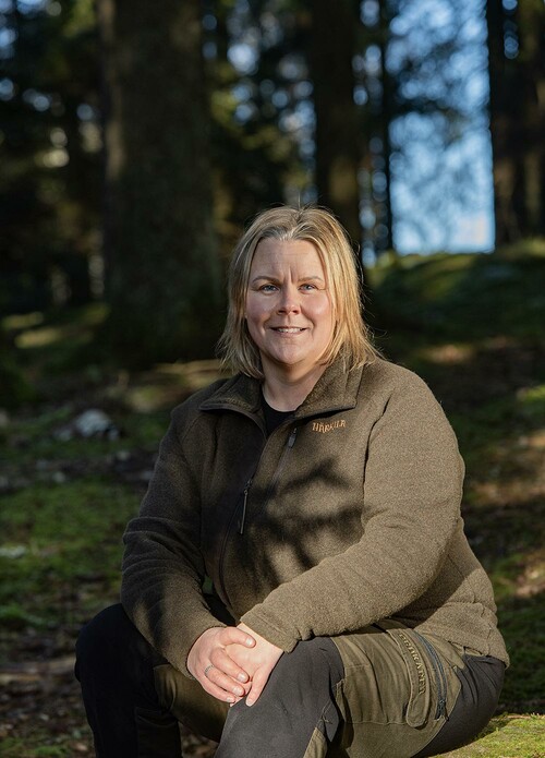 Skog och jakt har alltid funnits i Frida Jönssons liv.