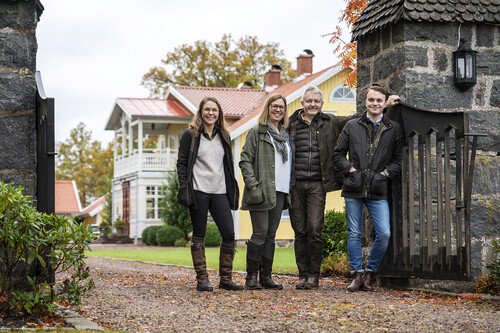 Johanna, Anette, Boris och Filip Claesson.