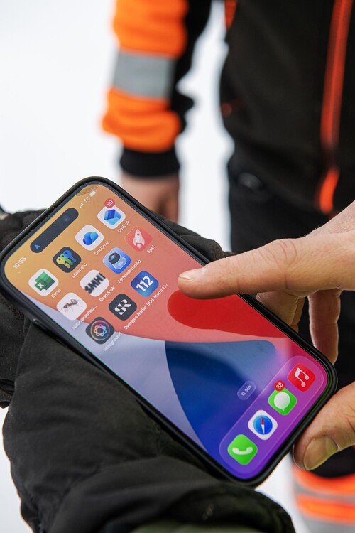 Med SOS Alarms app kan du enkelt larma och dela den exakta platsen med koordinater.