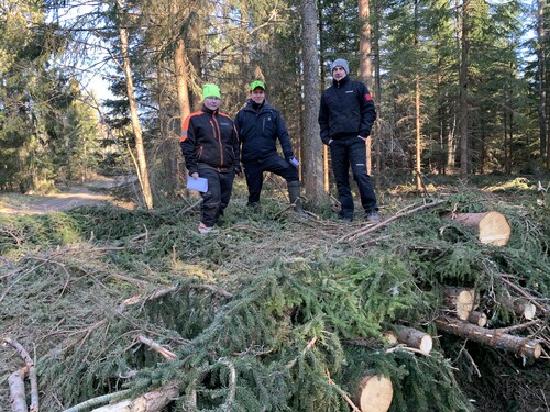 Charlotta Nyvaller, Sydveds Anders Ehrenström och Henrik Henemyr.