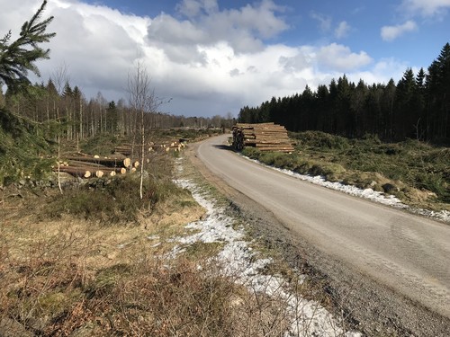 3. Tredje bilden är från när skotningen var halvvägs.