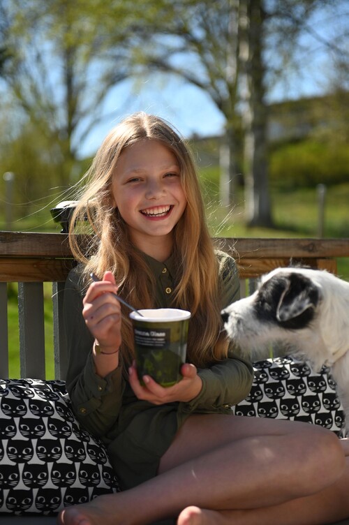 Sommartid är glasstid. Trenden är tydlig, allt mer glass packas i fiberbaserade förpackningar. Och köper du i glasskiosken kan du räkna med träskedar och papperssugrör. Foto: David Söderlind
