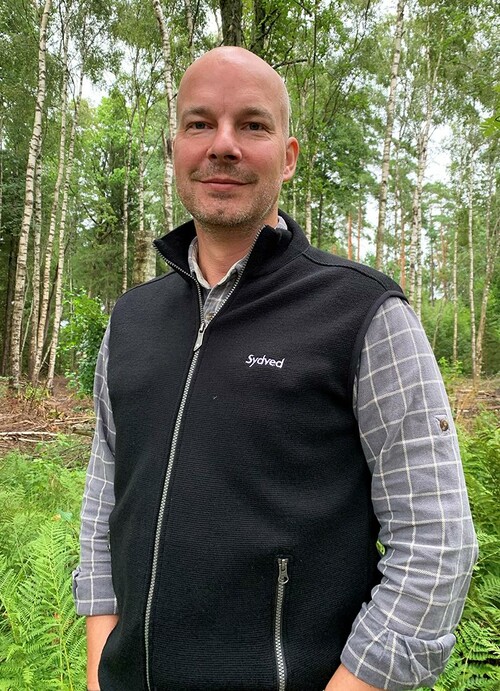 Niklas Fogdestam, skogsbruksutvecklare på Sydved.