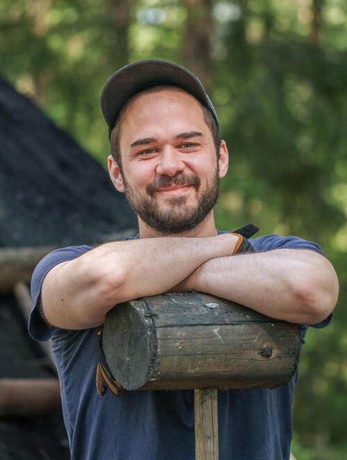 Emanuel Vestlund är en av medlemmarna i Stora Skedvis hembygdsförening.