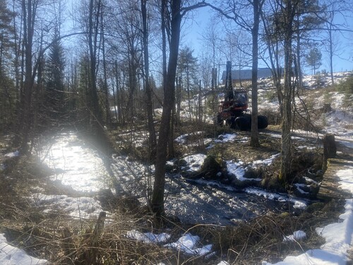 Under arbetets gång.