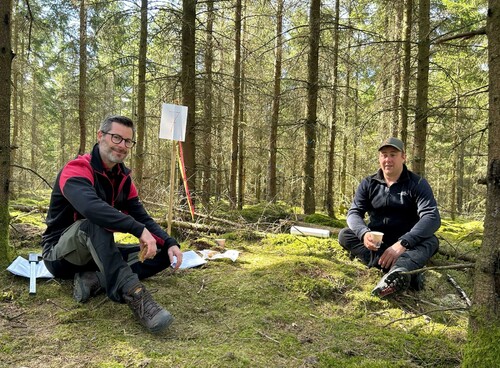Christian Larsson och Erik Gustafsson från LNA Skogsservice.