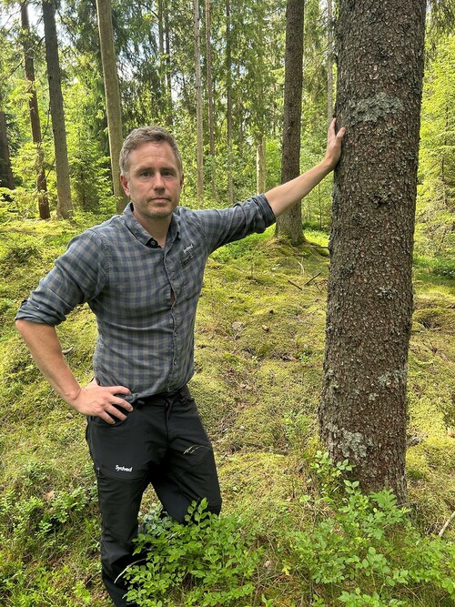 Per Andersson är virkesköpare på område Väst på Sydved.