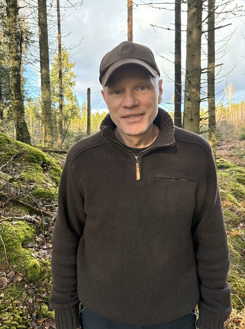 Krister Olofsson, virkesköpare på Sydved, var hemma på gården i Kalvshult när stormen Gudrun drog in.
Foto: Privat