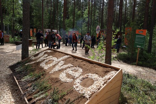 Sydvedslogotyp i flis