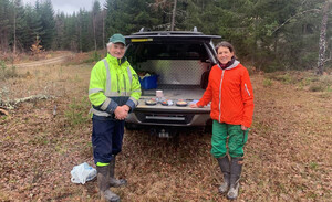 Hans Rockler och hans dotter Caroline Rockler.