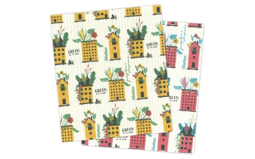 Klassisk Wettex av cellulosa och bomullsfiber.