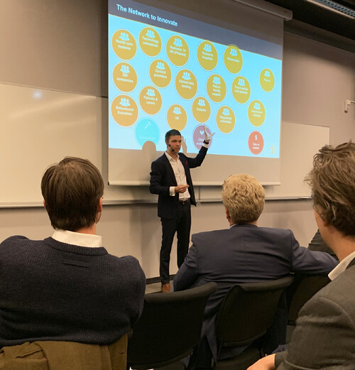 Matti Ahlqvist från Astra Zeneca berättade om företagets innovationsresa.